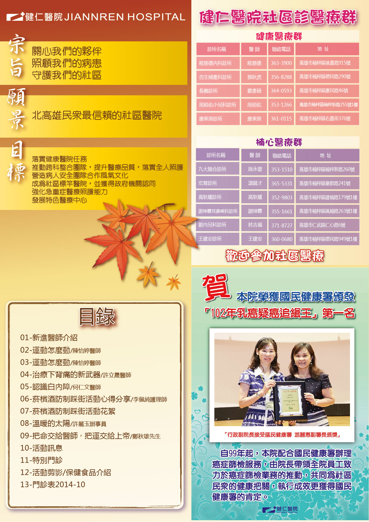 103年第四季-目錄